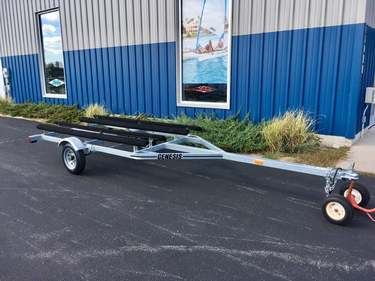 genesis hobie pro angler twin bunk trailer for sale
