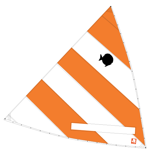 Sunfish Sail for sale orange pop